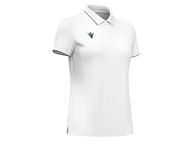 Melody polo WHT/GRY 3XS Poloskjorte - Dame 